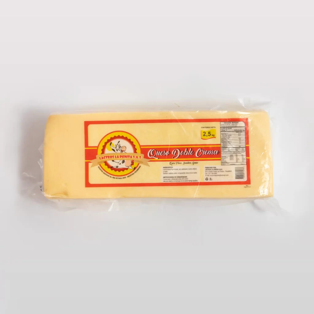 Queso Doble Crema Lácteos La Peñita